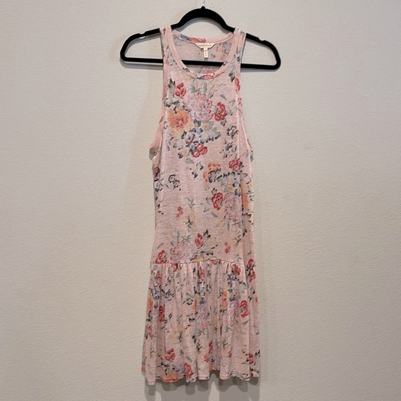 Rebecca Taylor| Rose Marlena Floral Linen Jersey Dress| Size Large - Picture 4 of 9
